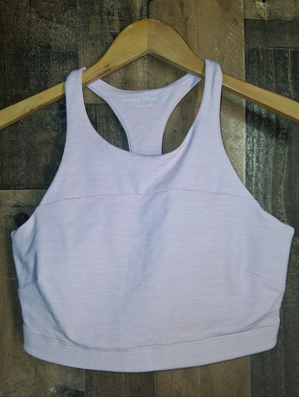 Outdoor Voices Tech Sweat Sportsbra Crop Size Medium Pink